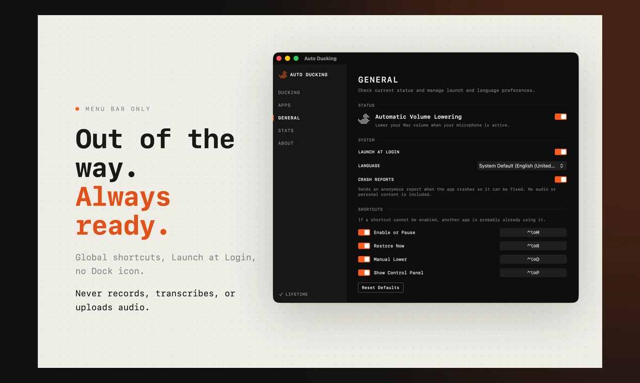Auto Ducking 2.0 screenshot 4